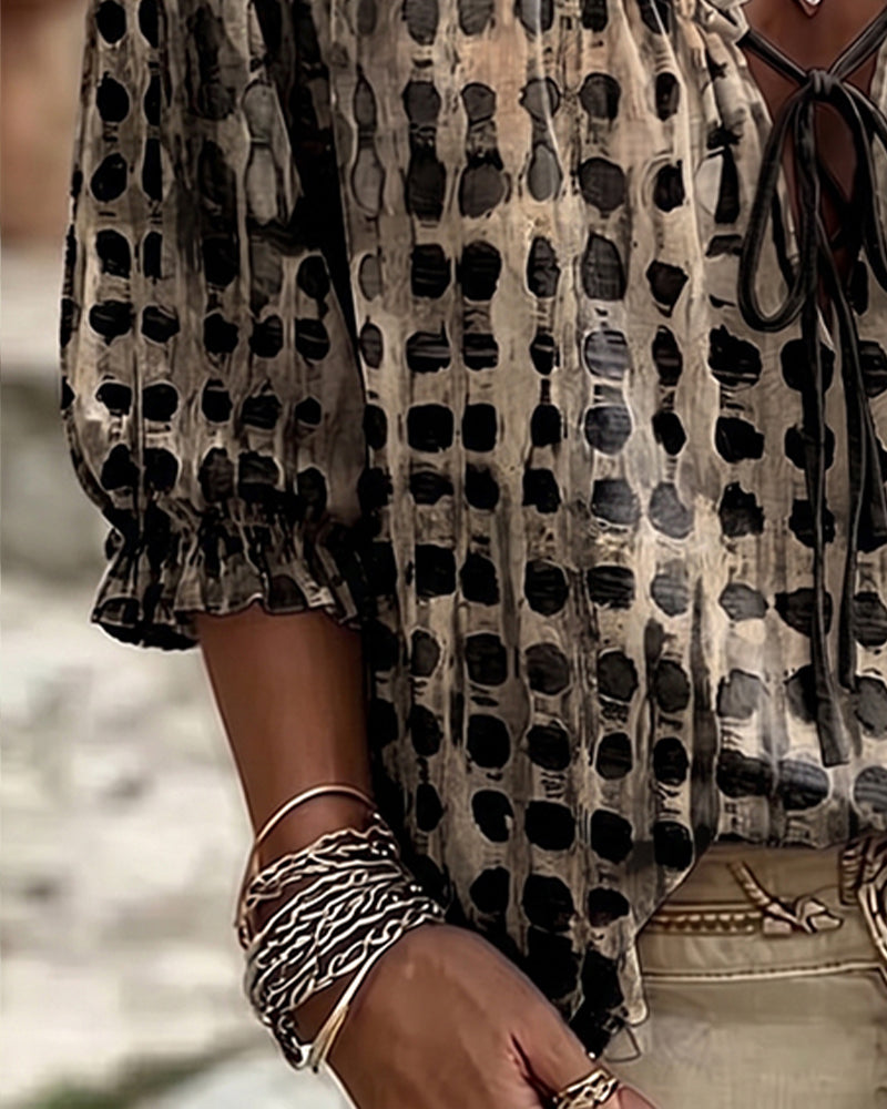 Roxan | Polka-dot blouse