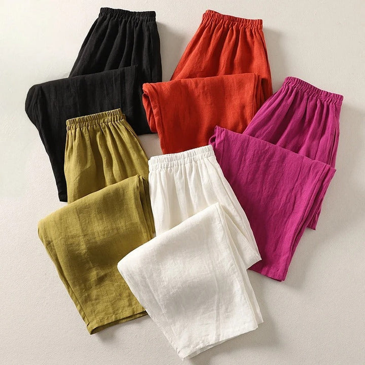 Amalia™ — Fluid Cotton and Linen Pants