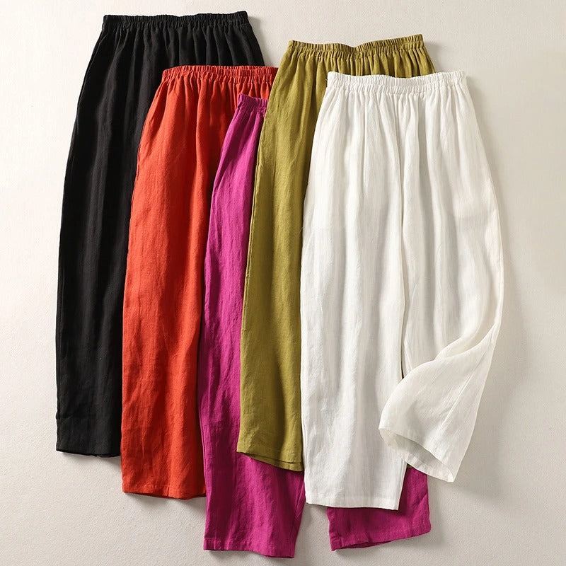Amalia™ — Fluid Cotton and Linen Pants