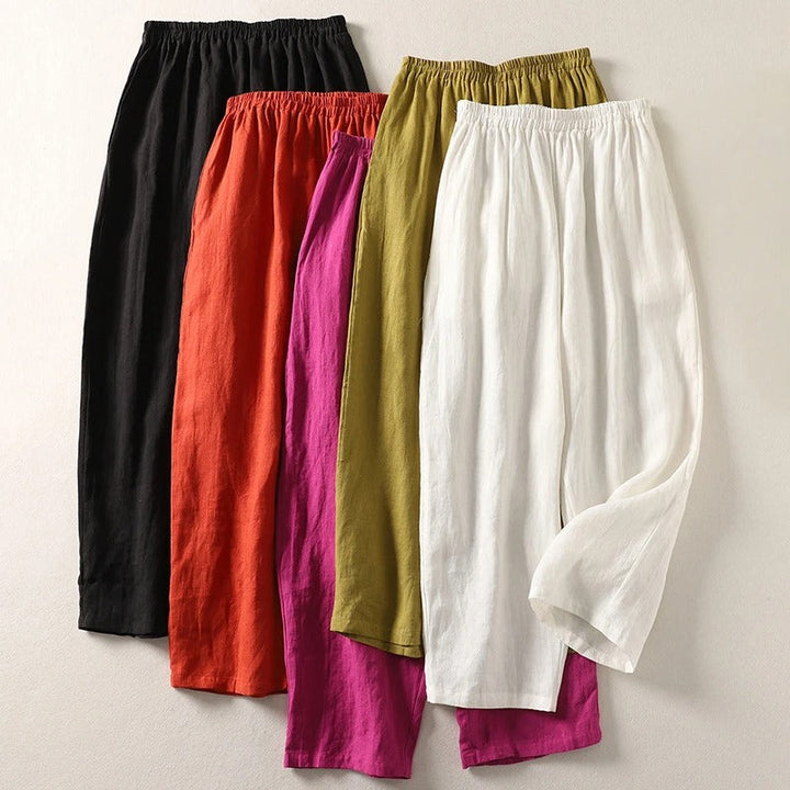 Amalia™ — Fluid Cotton and Linen Pants