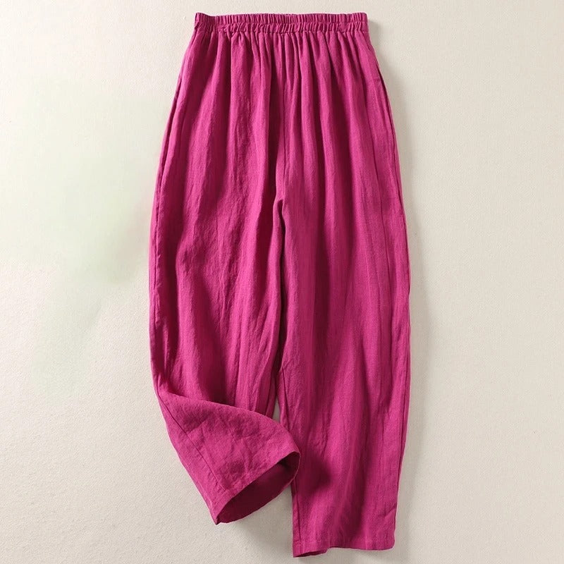 Amalia™ — Fluid Cotton and Linen Pants