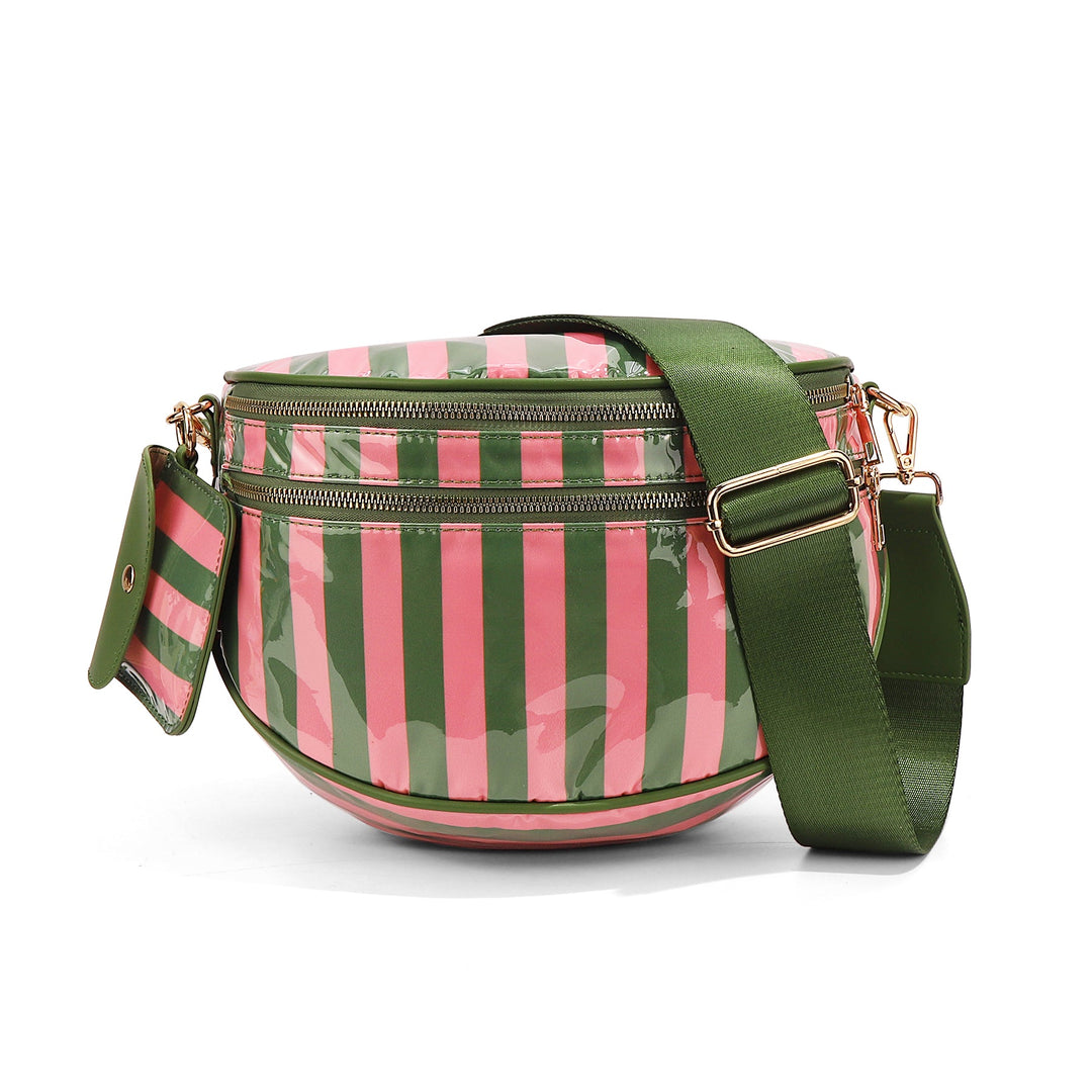 Olivia & Claire Checkered Crossbody Bum Bag