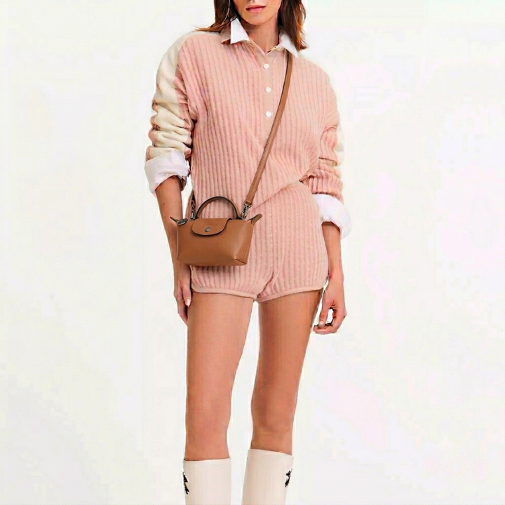 Mini Leather Longchamp Bag - Brown