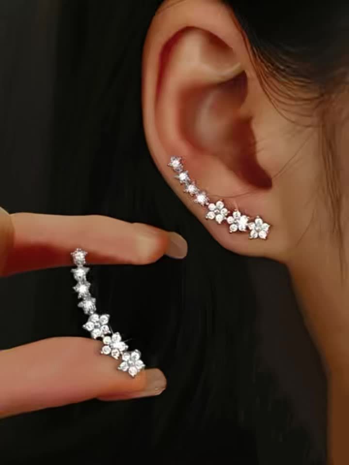 Celeste™ Crystal Climber Earrings