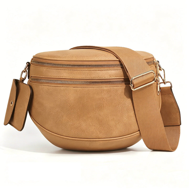Olivia & Claire Checkered Crossbody Bum Bag