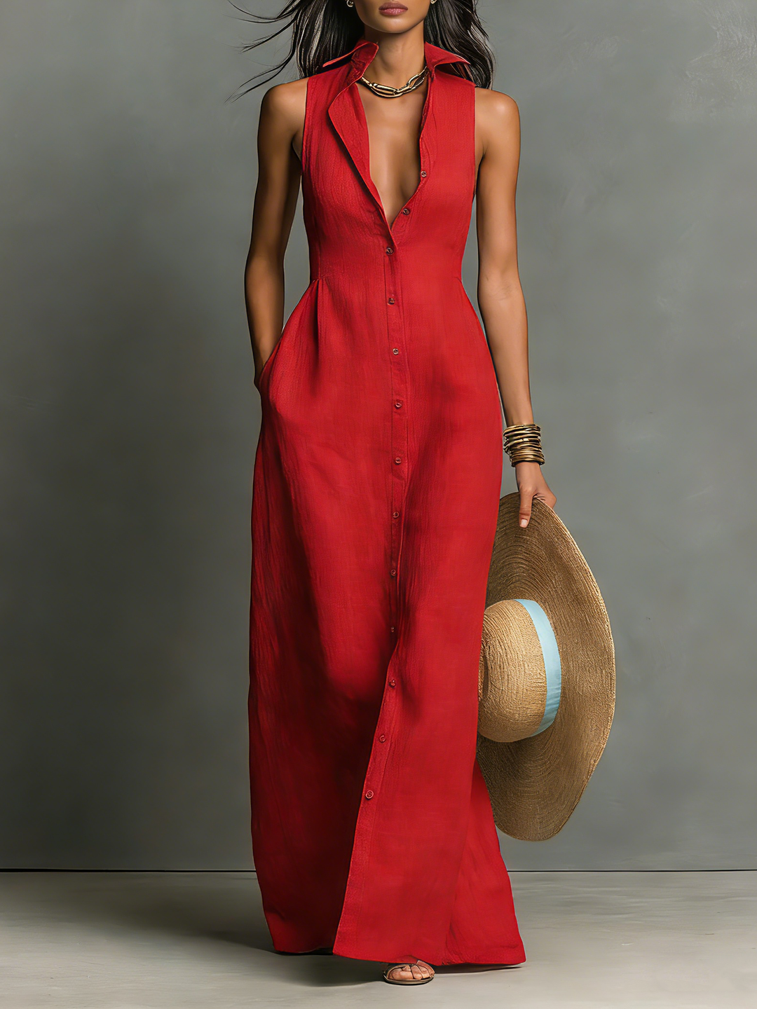 Emery™ Maxi Shirt Dress