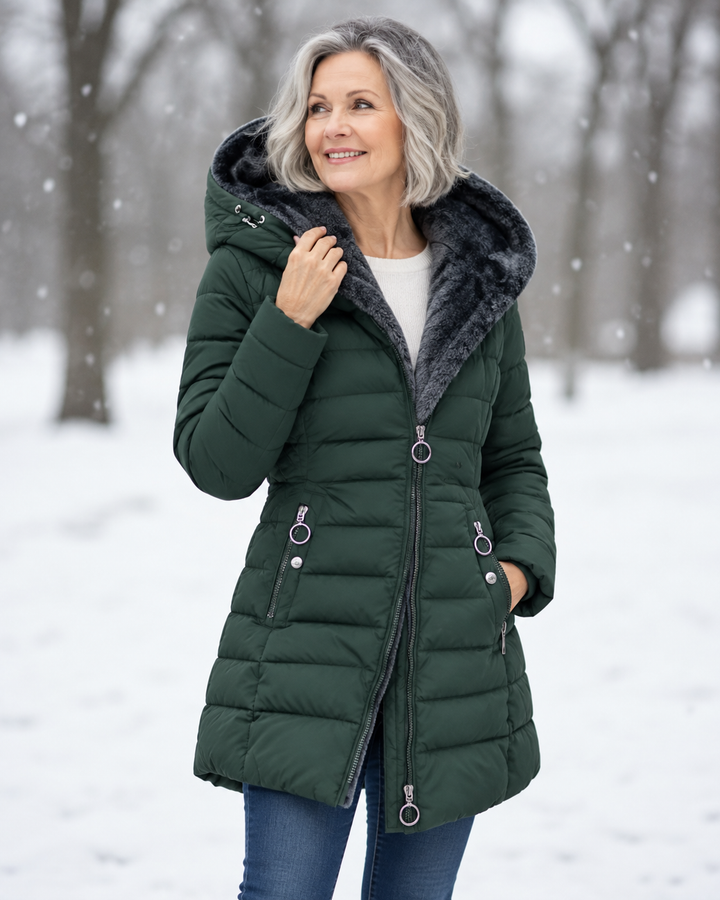 Aveline™ | Elegant Winter Coat with Hood