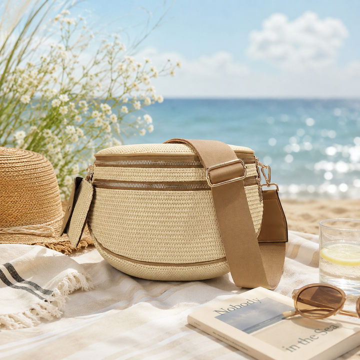 Olivia & Claire Checkered Crossbody Bum Bag