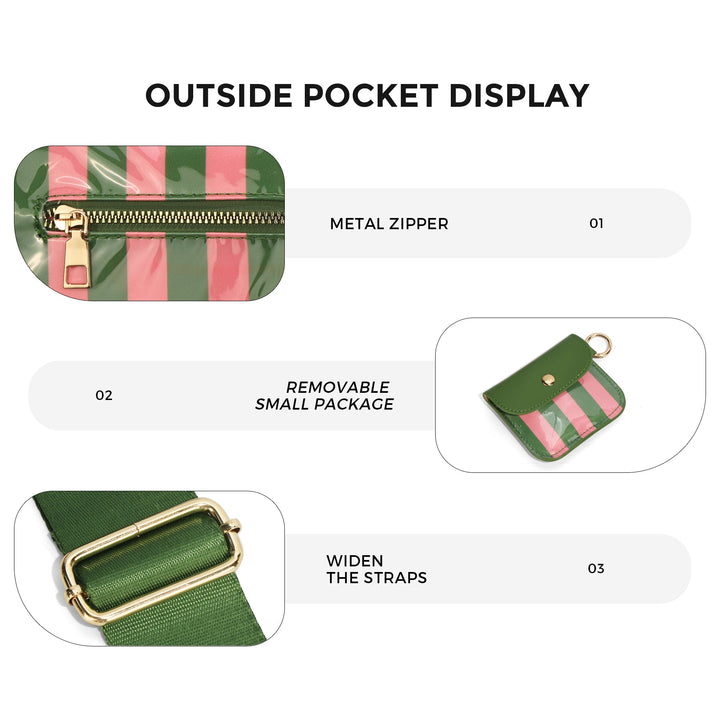 Olivia & Claire Checkered Crossbody Bum Bag