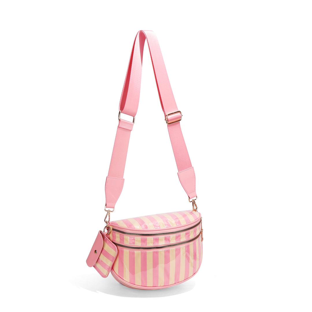 Olivia & Claire Checkered Crossbody Bum Bag