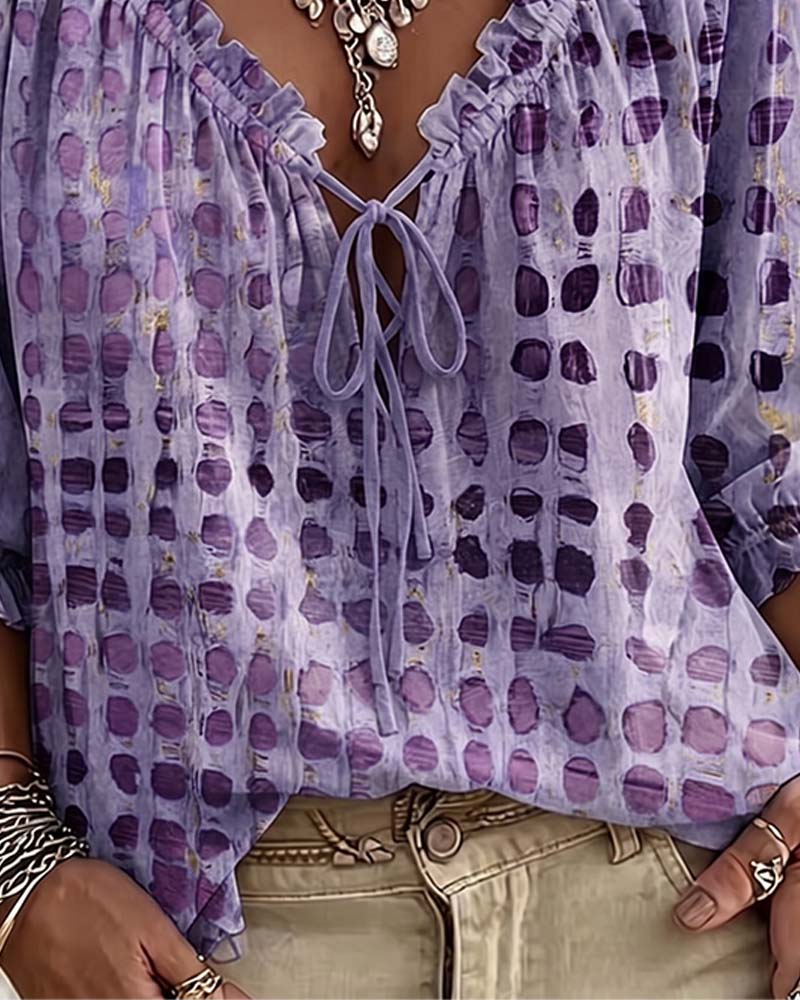 Roxan | Polka-dot blouse