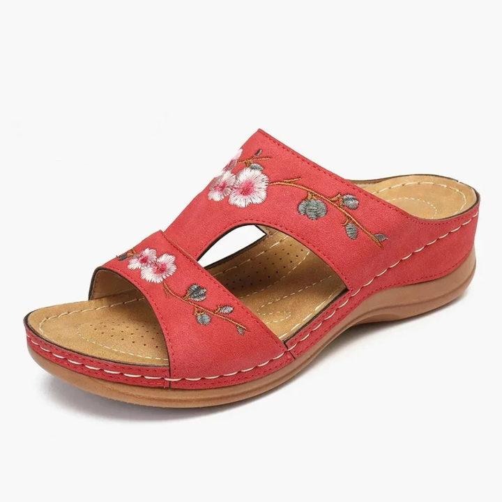 Belledina: Floral orthopaedic sandals