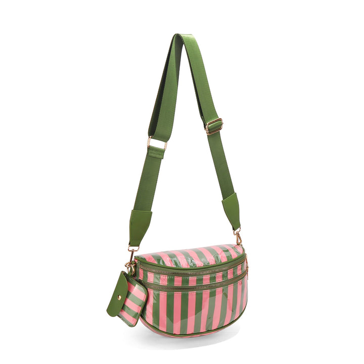 Olivia & Claire Checkered Crossbody Bum Bag