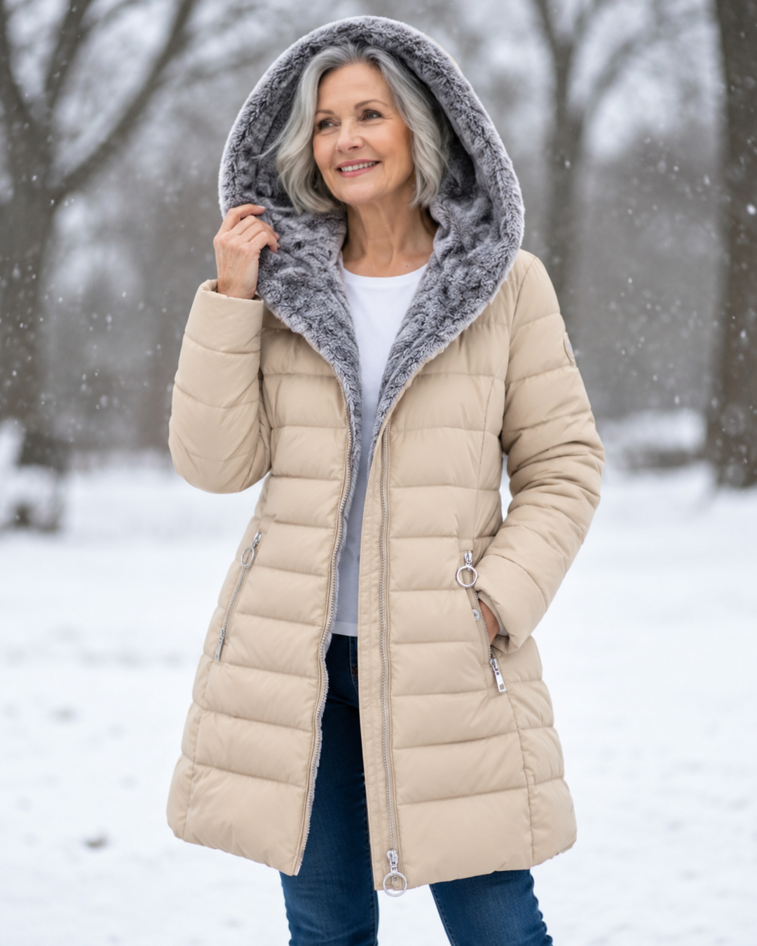 Aveline™ | Elegant Winter Coat with Hood