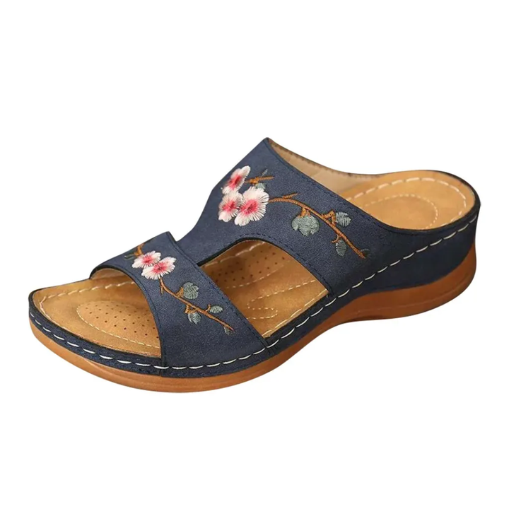 Belledina: Floral orthopaedic sandals