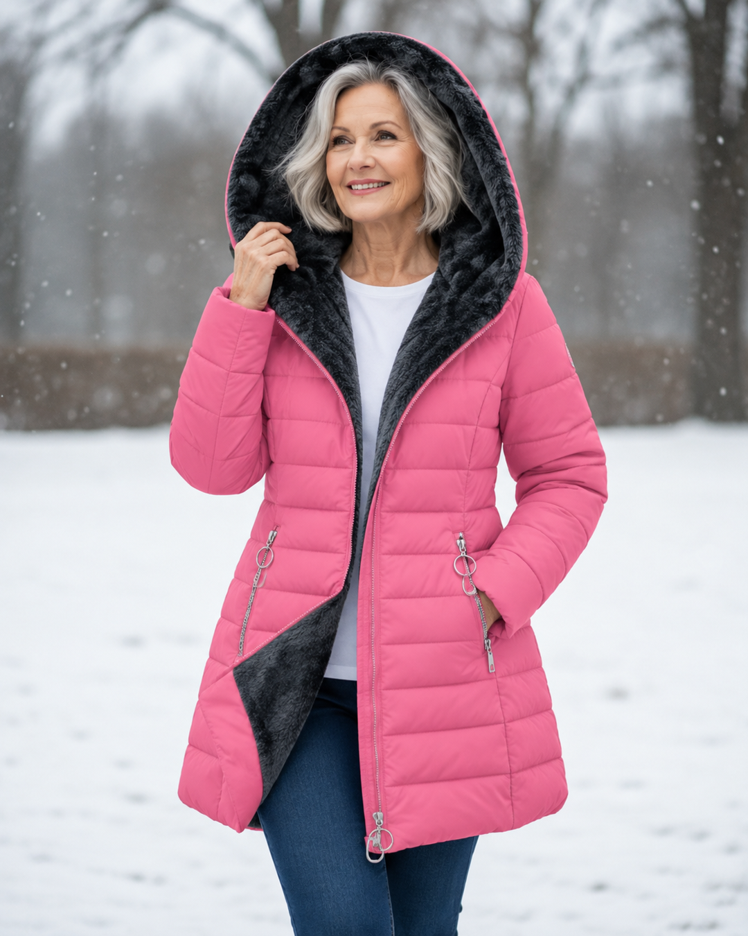 Aveline™ | Elegant Winter Coat with Hood
