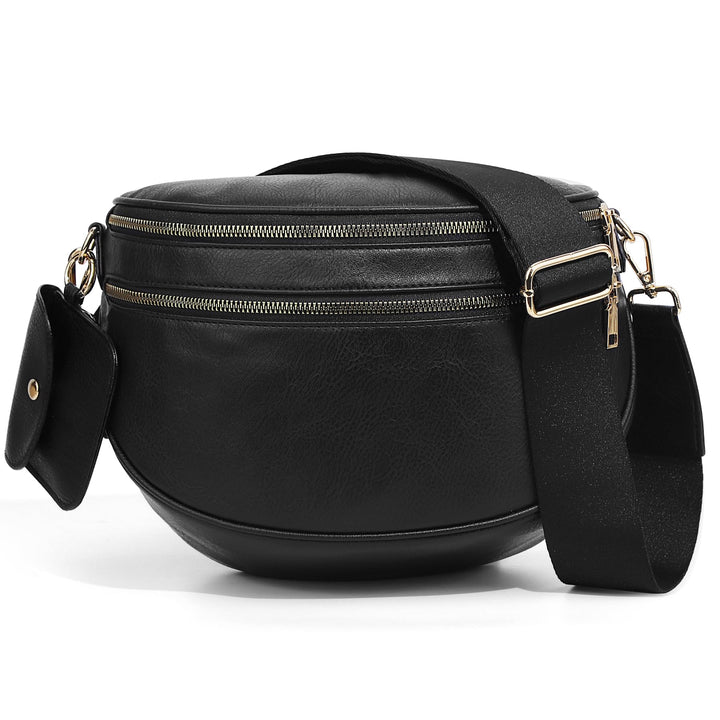 Olivia & Claire Checkered Crossbody Bum Bag