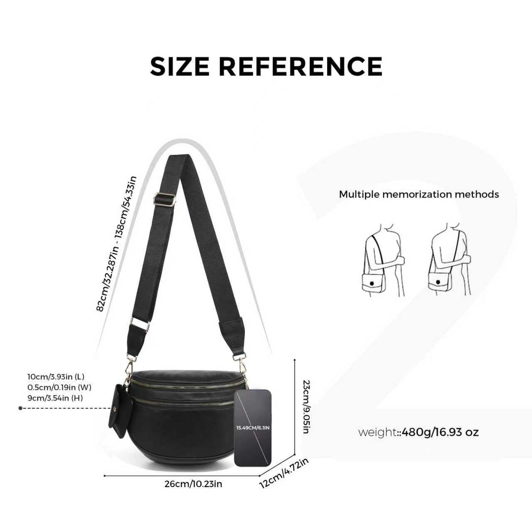 Olivia & Claire Checkered Crossbody Bum Bag