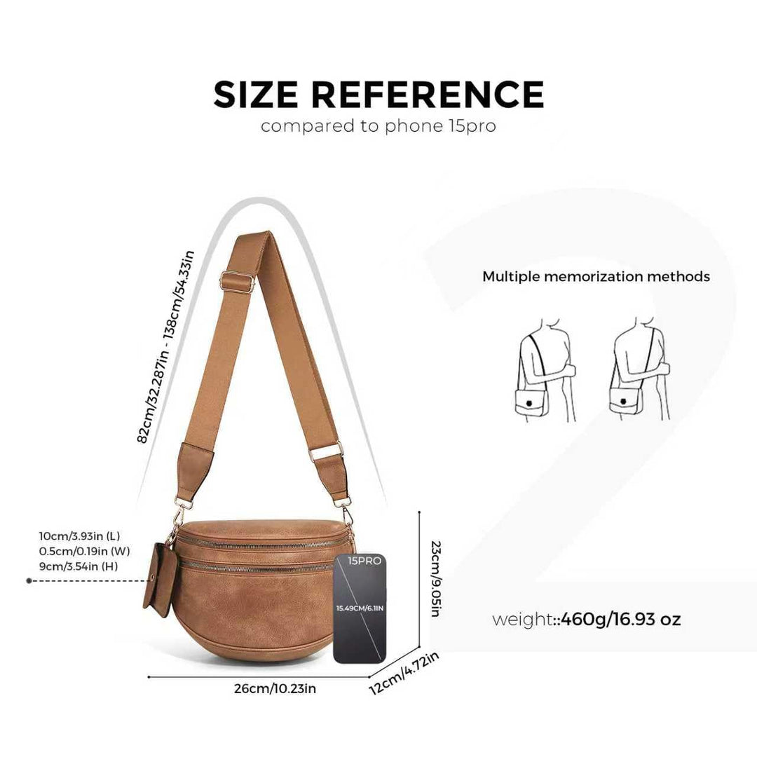 Olivia & Claire Checkered Crossbody Bum Bag