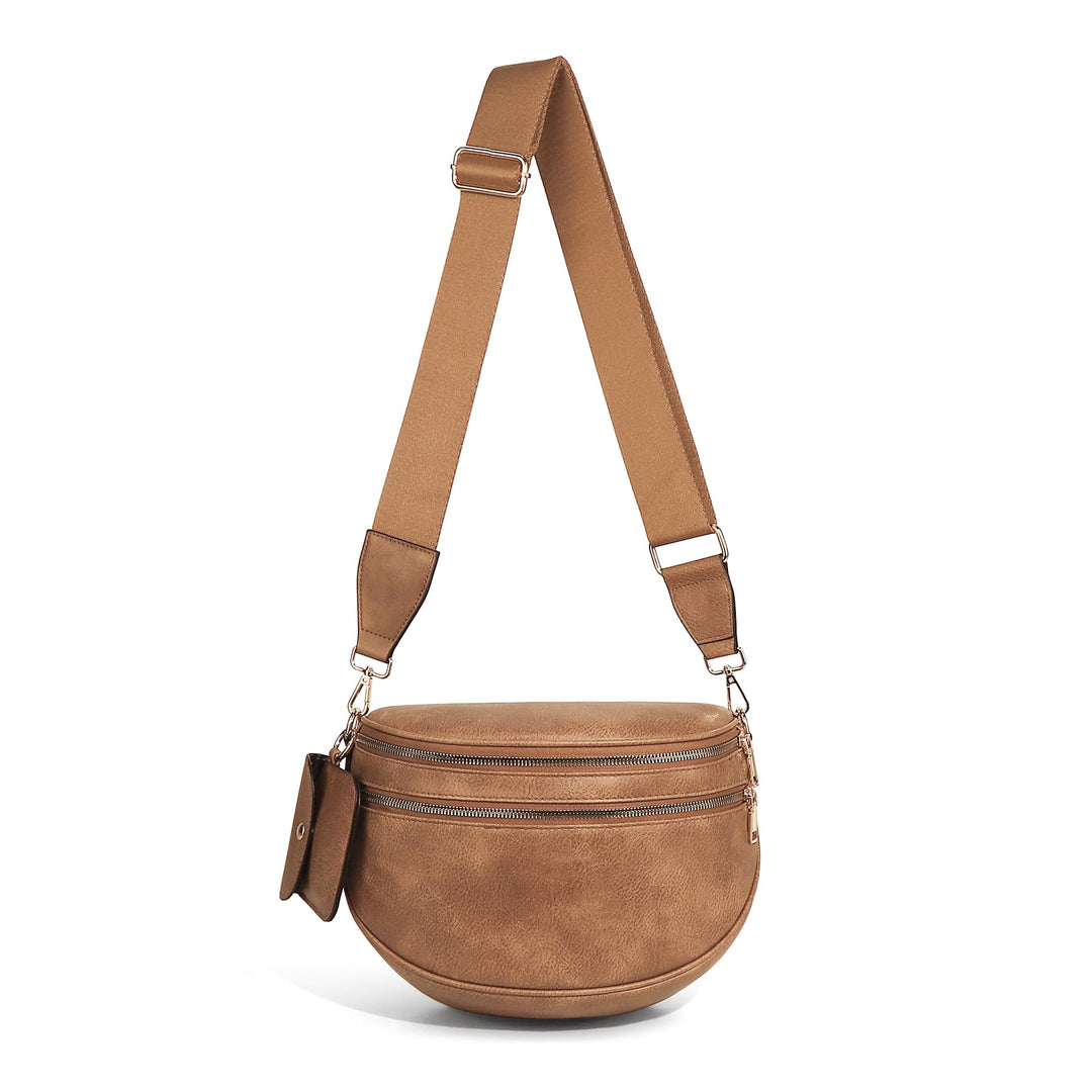 Olivia & Claire Checkered Crossbody Bum Bag