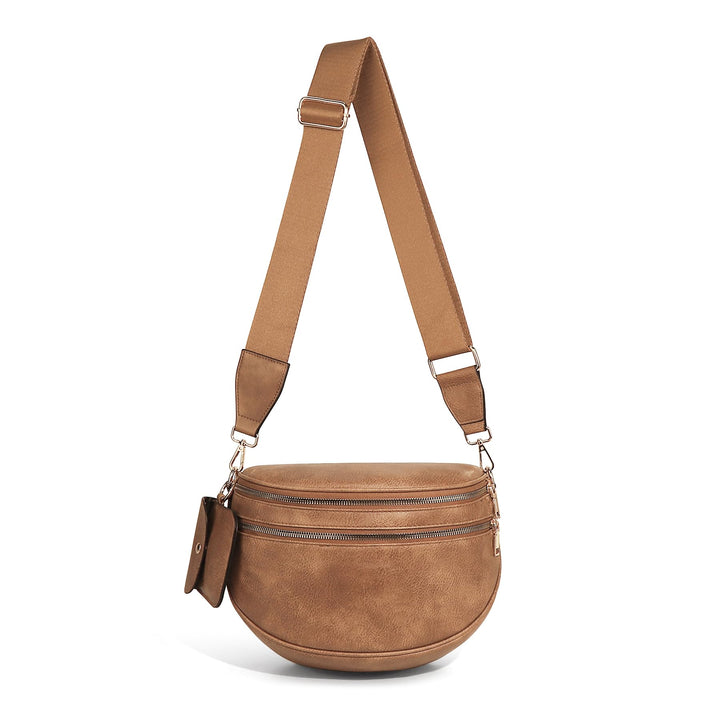 Olivia & Claire Checkered Crossbody Bum Bag