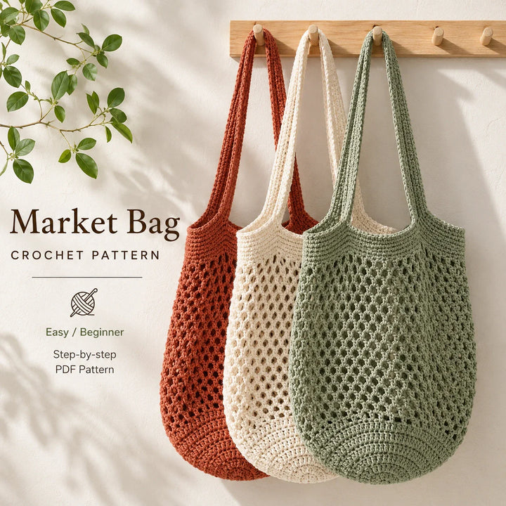 Vintage-Style Crochet Market Bag Pattern