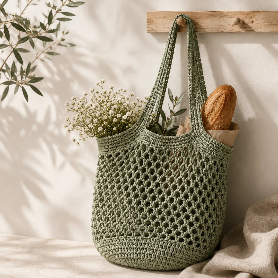 Vintage-Style Crochet Market Bag Pattern