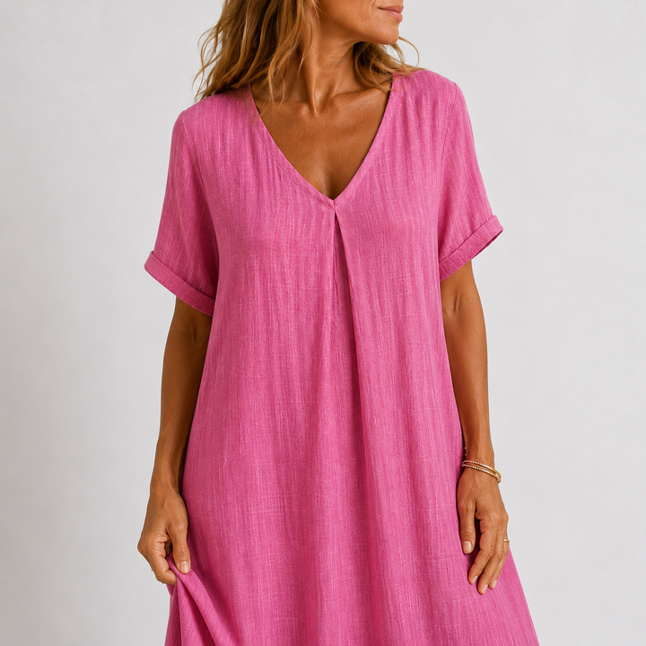 Violette - Long flowing linen dress