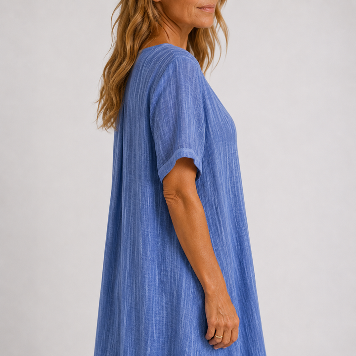 Violette - Long flowing linen dress