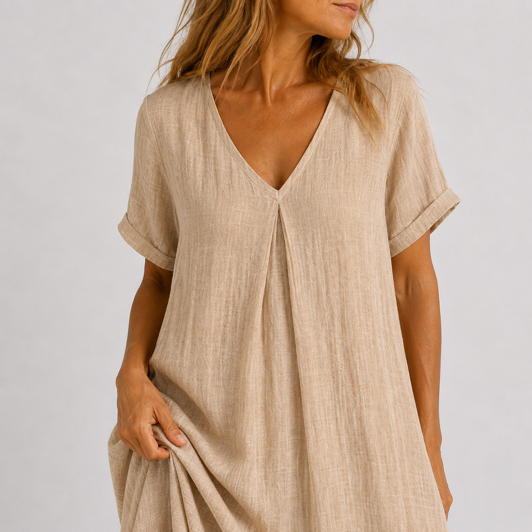 Violette - Long flowing linen dress