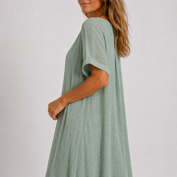 Violette - Long flowing linen dress