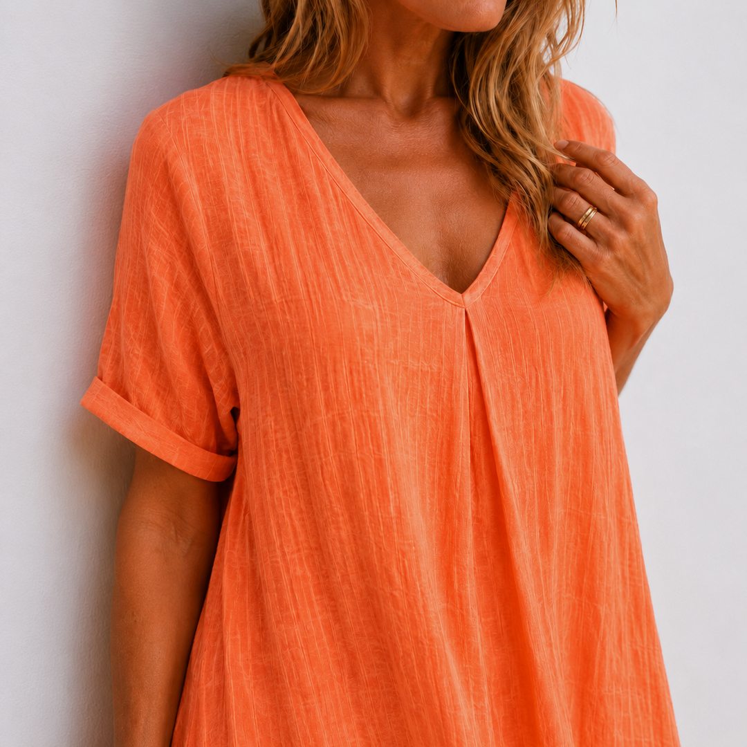 Violette - Long flowing linen dress