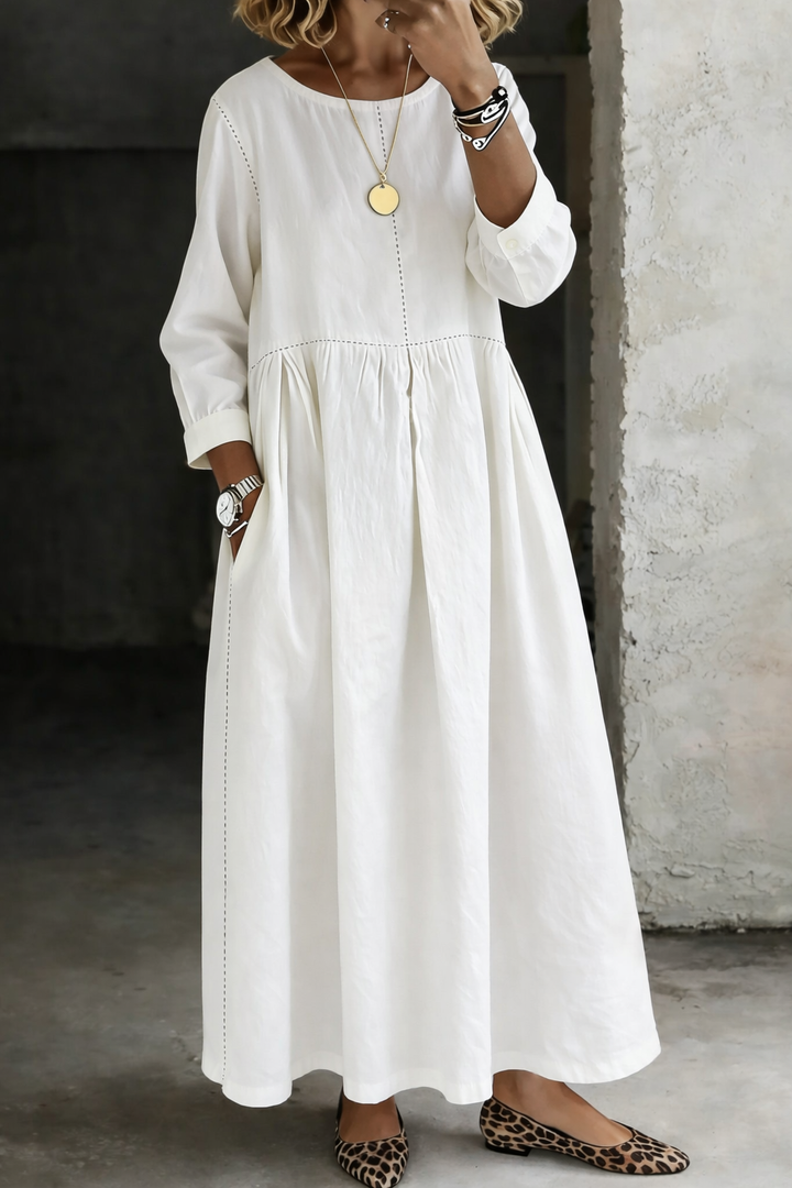 Zephyrelles - Vintage Denim Maxi Dress