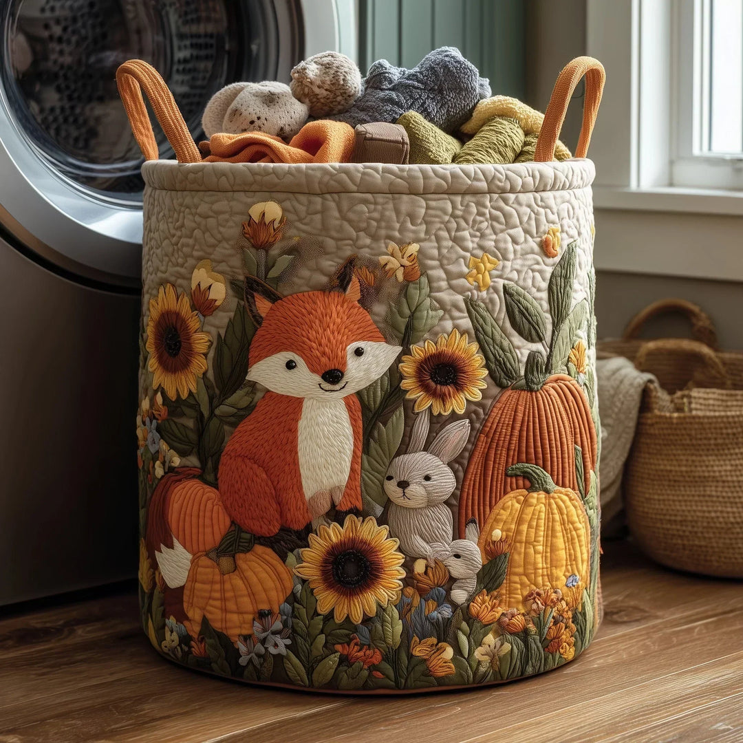 Rosie's Hand-Quilted Sheep Basket