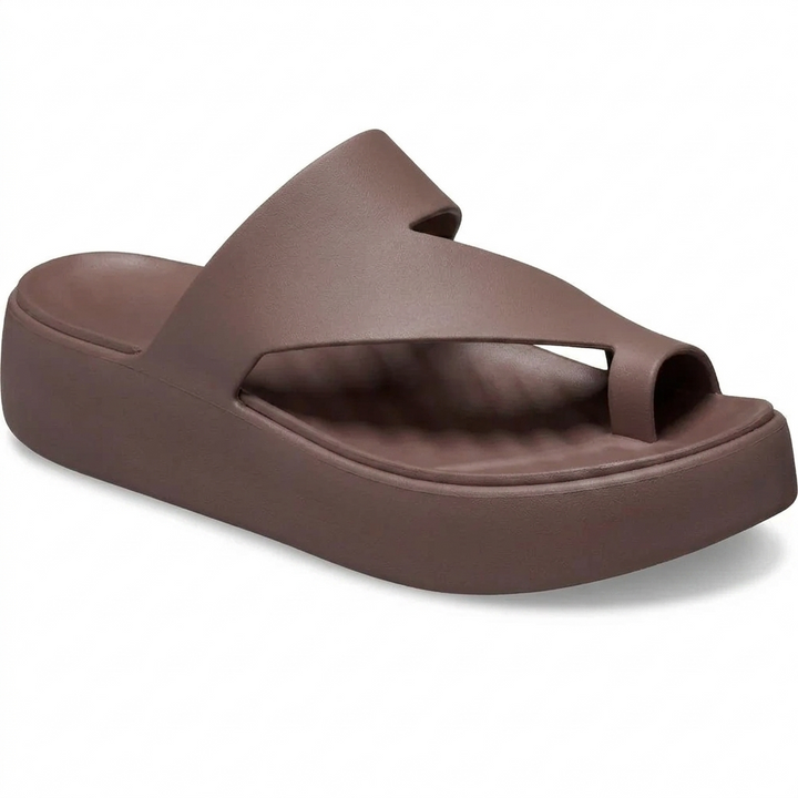Luna Toe Loop Platform Sandals – Walk Taller, Feel Nothing