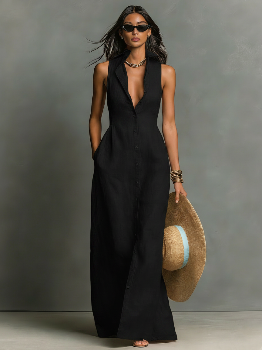 Emery™ Maxi Shirt Dress