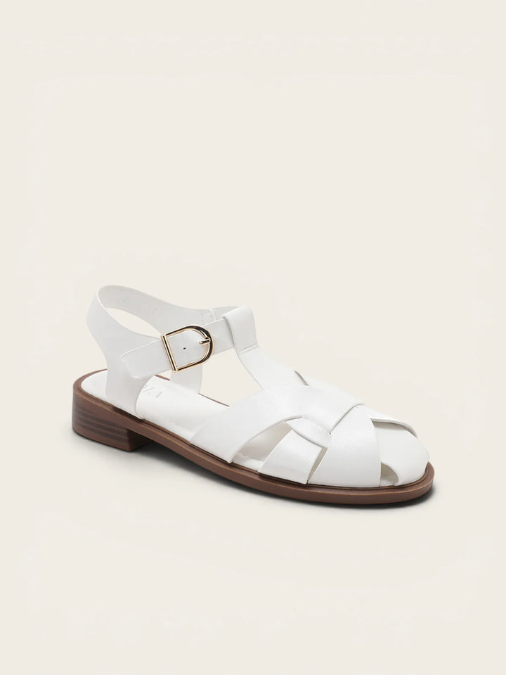 NAYA WOVEN CAGE SANDALS