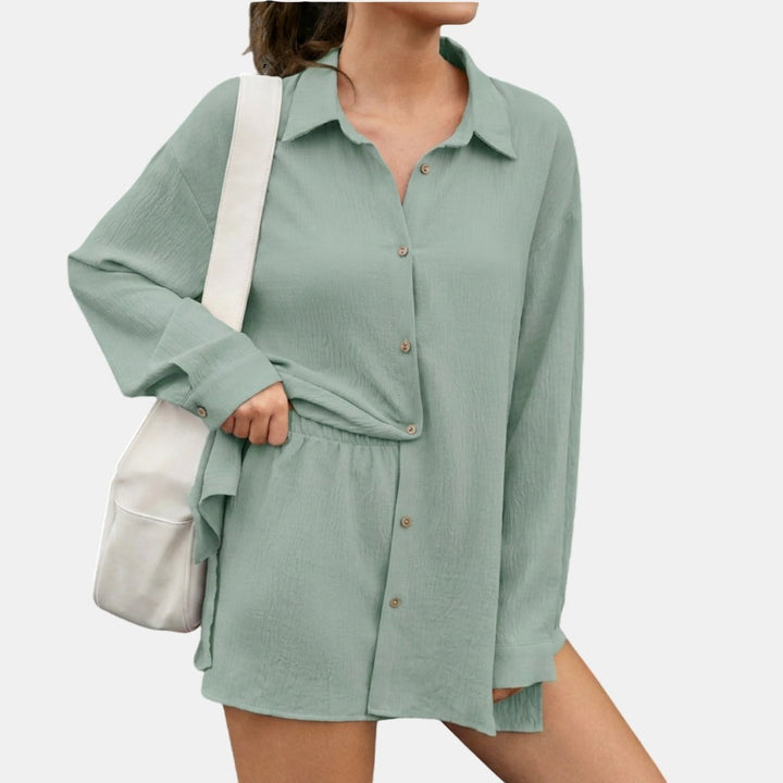 HALLEY™ – Chic High-Waisted Casual Two-Piece Set