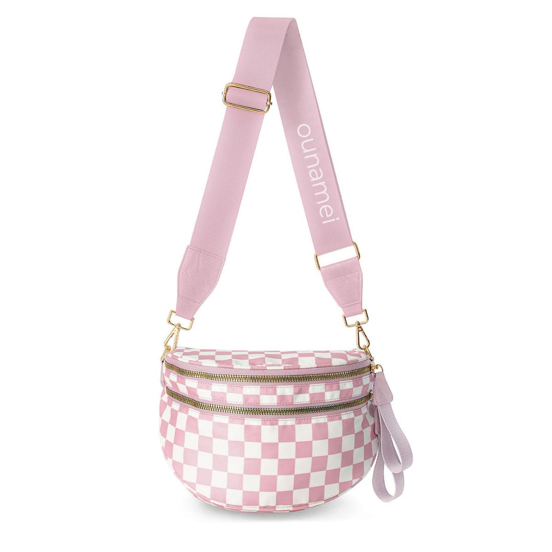 Olivia & Claire Checkered Crossbody Bum Bag