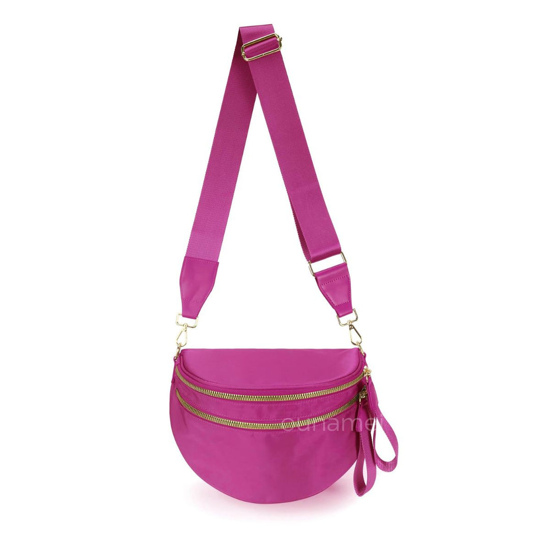 Olivia & Claire Checkered Crossbody Bum Bag