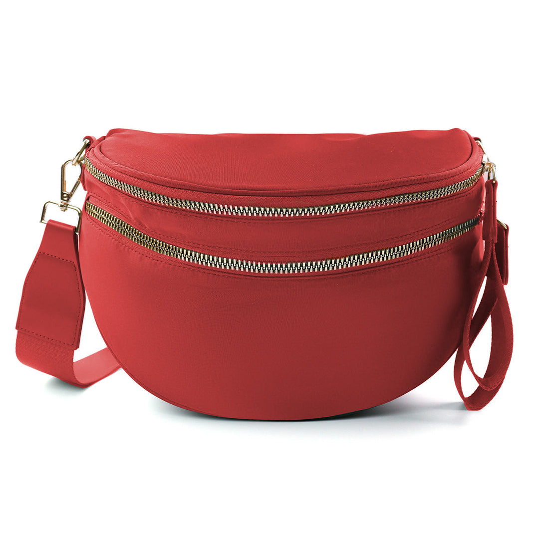 Olivia & Claire Checkered Crossbody Bum Bag