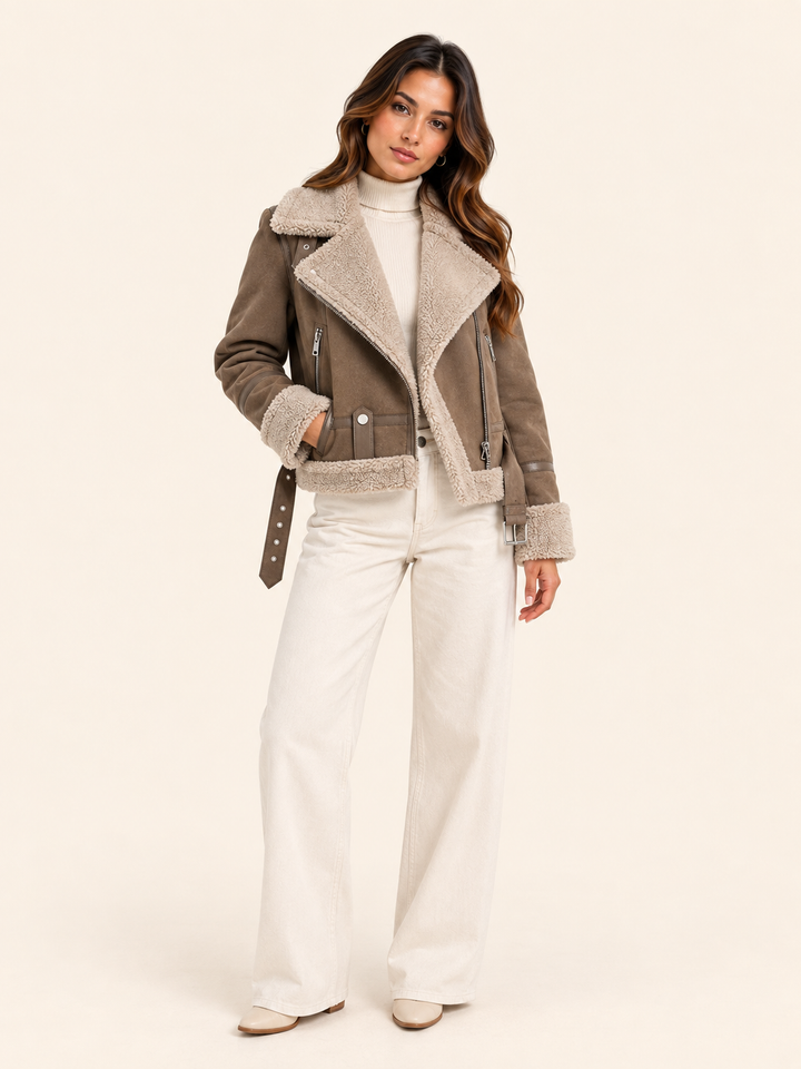 Elara | Wool Bomber Jacket