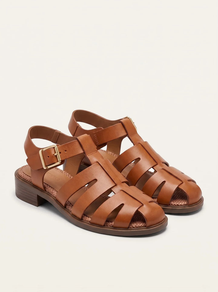 NAYA WOVEN CAGE SANDALS
