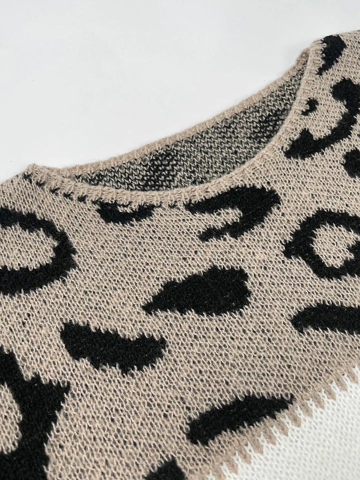 Laluna® | Sweater with Leopard Print