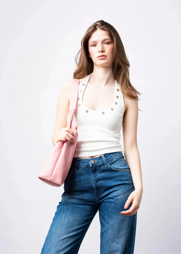 Scarlett Distressed Leather Tote