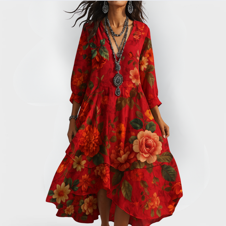 Liana™ Vintage Floral Dress
