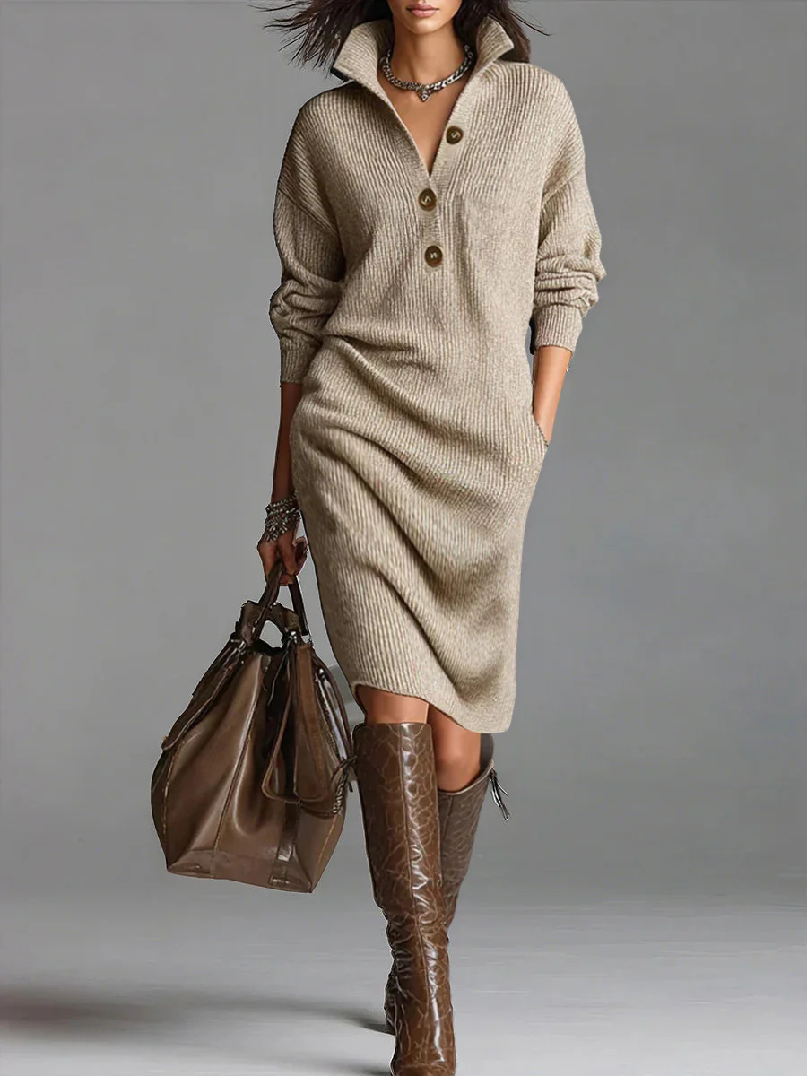 Norlyn™ | Chic Ribbed Midi Dress