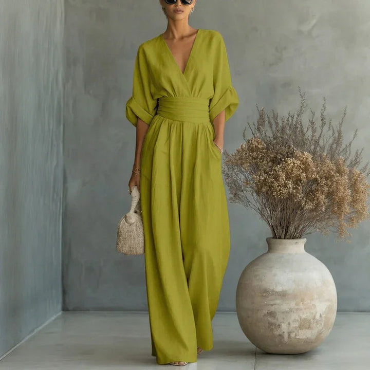 Granada™ Jumpsuit with Waist Tie and Modern Design