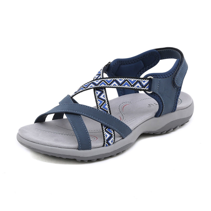 Reggae Knit Crossover Sandals – Slip On, Stay All Day