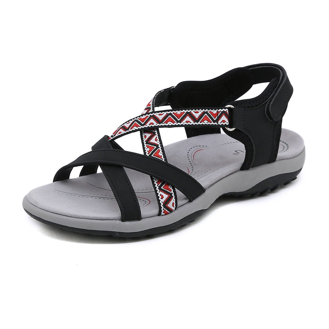 Reggae Knit Crossover Sandals – Slip On, Stay All Day